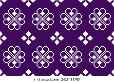 Pixel ethnic oriental pattern traditional design for clothing fabric textile Aztec African Indonesian Indian seamless pattern fabric print cloth dress carpet curtains and sarong 