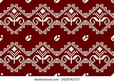 Pixel ethnic oriental pattern traditional design for clothing fabric textile Aztec African Indonesian Indian seamless pattern fabric print cloth dress carpet curtains and sarong 