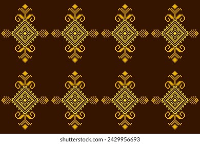 Pixel ethnisch orientalisches Muster traditionelles Design für Kleidungsstoff Textil Aztec African Indonesian Indian nahtlose Muster Stoff Druck Stoff Kleid Teppich Vorhänge und Sarong 