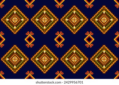 Pixel étnico oriental patrón tradicional diseño para la tela de la ropa textil Azteca África Indonesia india patrón sin fisuras tela de impresión tela vestido alfombra cortinas y sarong 