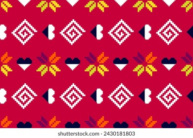 Pixel étnico oriental patrón tradicional diseño para la tela de la ropa textil Azteca África Indonesia india patrón sin fisuras tela de impresión tela vestido alfombra cortinas y sarong 
