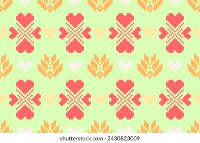 Pixel ethnisch orientalisches Muster traditionelles Design für Kleidungsstoff Textil Aztec African Indonesian Indian nahtlose Muster Stoff Druck Stoff Kleid Teppich Vorhänge und Sarong 
