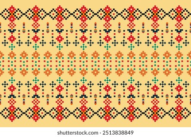 Pixel ethnic pattern style
- A nostalgic pixel art wallpaper featuring a classic color. This wallpaper would appeal to cloths, carpet, mug, curtains wallpaper and others 