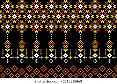 Pixel ethnic pattern style
- A nostalgic pixel art wallpaper featuring a classic color. This wallpaper would appeal to cloths, carpet, mug, curtains wallpaper and others 