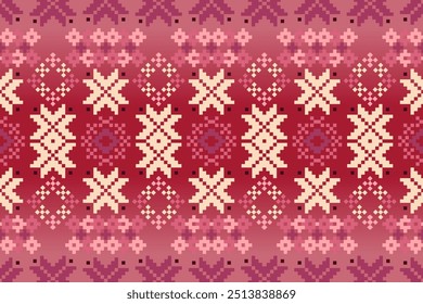 Pixel ethnic pattern style
- A nostalgic pixel art wallpaper featuring a classic color. This wallpaper would appeal to cloths, carpet, mug, curtains wallpaper and others 