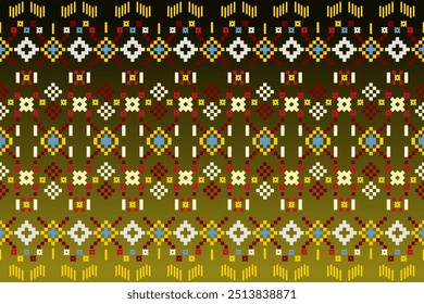 Pixel ethnic pattern style
- A nostalgic pixel art wallpaper featuring a classic color. This wallpaper would appeal to cloths, carpet, mug, curtains wallpaper and others 