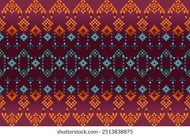 Pixel ethnic pattern style
- A nostalgic pixel art wallpaper featuring a classic color. This wallpaper would appeal to cloths, carpet, mug, curtains wallpaper and others 