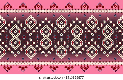 Pixel ethnic pattern style
- A nostalgic pixel art wallpaper featuring a classic color. This wallpaper would appeal to cloths, carpet, mug, curtains wallpaper and others 