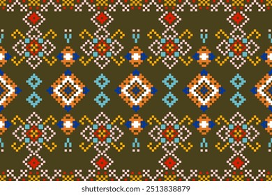 Pixel ethnic pattern style
- A nostalgic pixel art wallpaper featuring a classic color. This wallpaper would appeal to cloths, carpet, mug, curtains wallpaper and others 