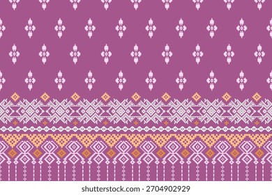 Patrón étnico de píxeles. Bordado tradicional ucraniano de punto de cruz. Fondo de patrón de píxel oriental étnico. Abstractas, Vector, ilustración. Textura, ropa, marco, decoración, Fondo de pantalla de la alfombra, alfombra,