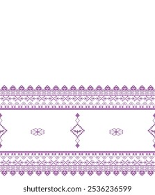Pixel ethnic pattern,Purple textile,fabric, rugs, clothing, sarong,silk,Wallpaper,print,Vector.