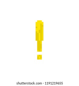 Pixel Exclamation point for games and websites