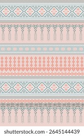 Tecido de pixel Padrão étnico, ponto de cruz Geométrico, design para azulejo, tapete, vetor, ilustração, abstrato, Fundo étnico