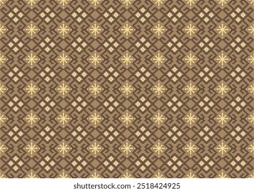 Pixel fabric pattern, pixel art design fabric, ethnic create pixelated design perfect pattern geometric seamlessly decor style. Fabric pattern design for clothing, background wallpaper .... color