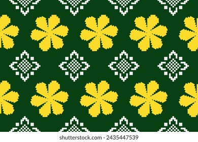 Pixel fabric pattern ethnic oriental pattern traditional design for clothing fabric textile African Indonesian Indian Latin America seamless pattern fabric print cloth dress carpet curtains sarong 