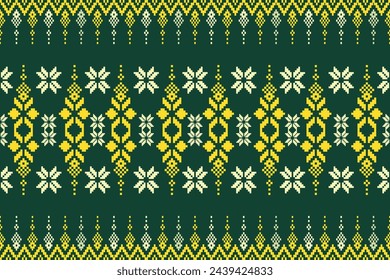 Pixel fabric pattern ethnic oriental pattern traditional design for clothing fabric textile African Indonesian Indian Latin America seamless pattern fabric print cloth dress carpet curtains sarong 