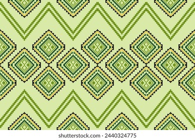 Pixel fabric pattern ethnic oriental pattern traditional design for clothing fabric textile African Indonesian Indian Latin America seamless pattern fabric print cloth dress carpet curtains sarong 