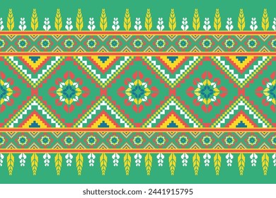 Patrón de tela de píxeles patrón étnico oriental diseño tradicional para tela de ropa textil África Indonesia India Latinoamérica patrón sin fisuras tela de impresión tela vestido alfombra cortinas sarong 