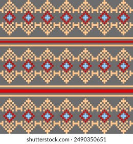 Pixel fabric pattern modern style