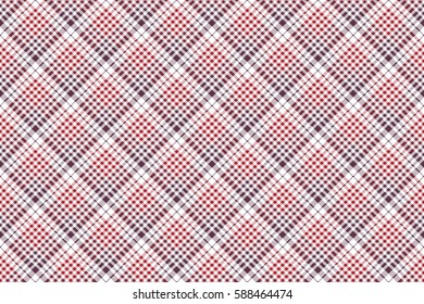 Pixel fabric texture check plaid tablecloth seamless pattern. Vector illustration.