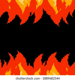 Pixel fire. Pixel art 8 bit