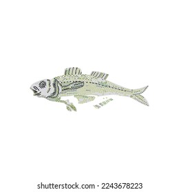 Descarga del vector libre de peces Pixel