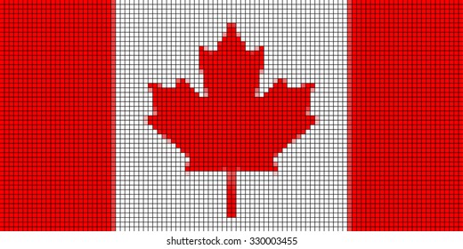 Canada Canadian Flag Piece Fabric Stock Illustration 152832101 ...