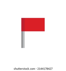  pixel flag icon vector  pixel art for 8 bit game