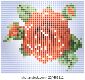 pixel flower
