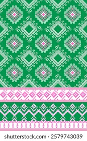 Pixel flowers are a traditional Ukrainian pattern.
Cross-stitch patterns, Knitted sweater design. traditional Slavic ornaments
Illustrations for textile printing design