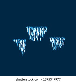 Pixel flying island. For game and mobile applications.
