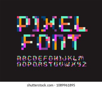 Pixel font 16-bit font