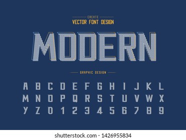 Pixel font and alphabet vector, Bold Modern Typeface and letter number design, Graphic text on background