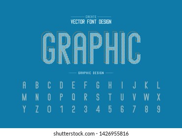 Pixel font and alphabet vector, Letter typeface and number design, Graphic text on background