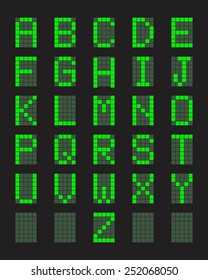 Pixel  font - vector 