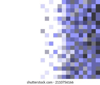 Marco de píxeles. El arte del piano en muy peri color de tendencia del año. Fondo de mosaico