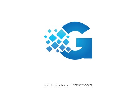 Pixel G Alphabet Initial Letter Monogram Stock Vector (Royalty Free ...