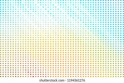 Pixel game background. Beautiful pixel background circles. Vintage color, great design for any purposes. Bright mosaic texture. Decoration mosaic tile. Color halftone background. Vector RGB halftone.