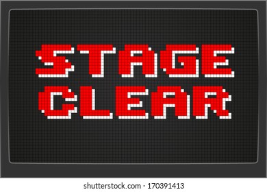 Pixel Game Over Computer Game Screen