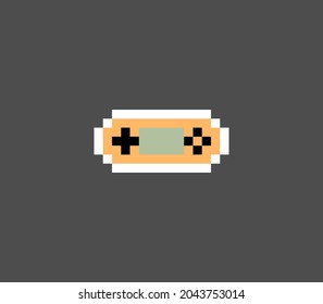 Pixel game portable image. game asset icon vector illustration 8 bit