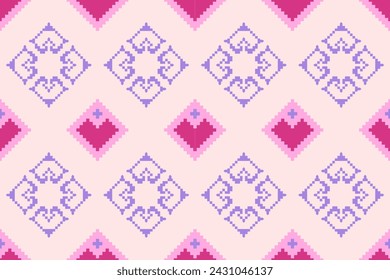 Pixel y patrón étnico oriental geométrico diseño tradicional para tela de ropa textil Azteca Africana Indonesio indio sin costuras patrón de tela estampado vestido de tela ca
