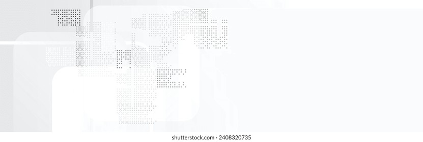 Diseño abstracto de fondo de luz blanca con textura geométrica de píxeles. para banner, afiche