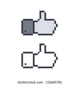 4,244 Pixel Thumb Up Images, Stock Photos & Vectors | Shutterstock