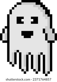 Pixel ghost image or clip art 