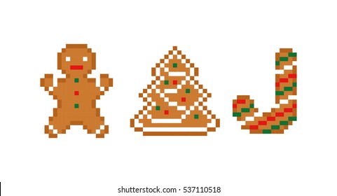 Pixel Gingerbread