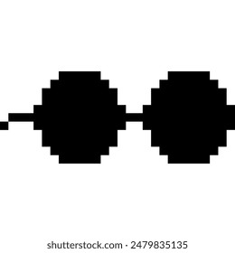 Pixel glasses of thug life meme. Sunglasses icon. Vector Illustration	