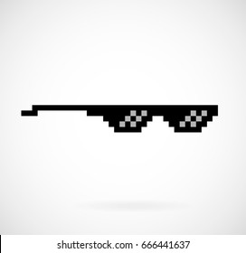 pixel glasses vector meme glasses 