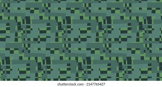 Pixel glitzernden Tarnung nahtlose Muster in olivgrüner Farbe für Hintergrund, Gewebe, Textil, Verpackung, Oberfläche, Web und Print-Design. Textile Vektorfliesen-Verbindung. 
