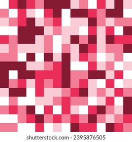 Pixel glitch seamless pattern. Vector illustration.