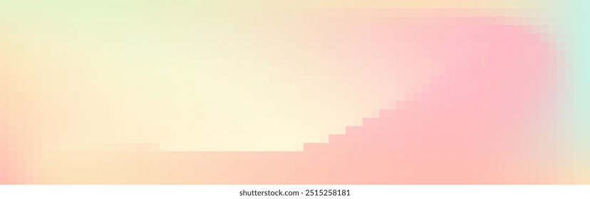 Pixel gradient background. Abstract vector art with mosaic squares